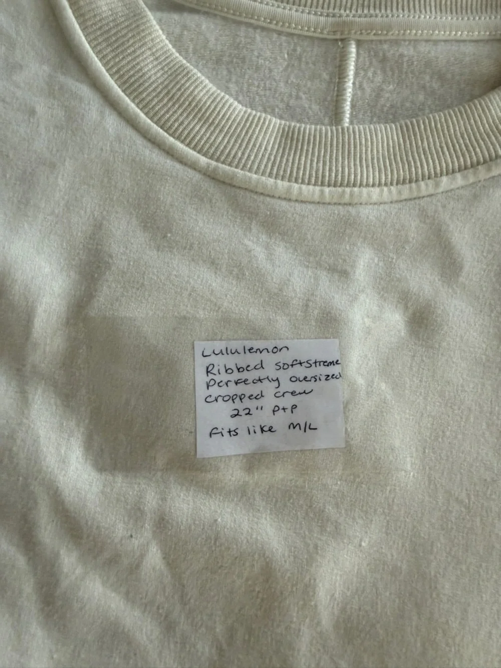 Lululemon‎ Ribbed Softstreme Perfectly Oversized Crew
